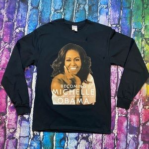 Becoming Michelle Obama book tour, 2018 long sleeved tee size M